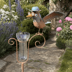 Crow rain gauge with a graduated 35 mm funnel glass
