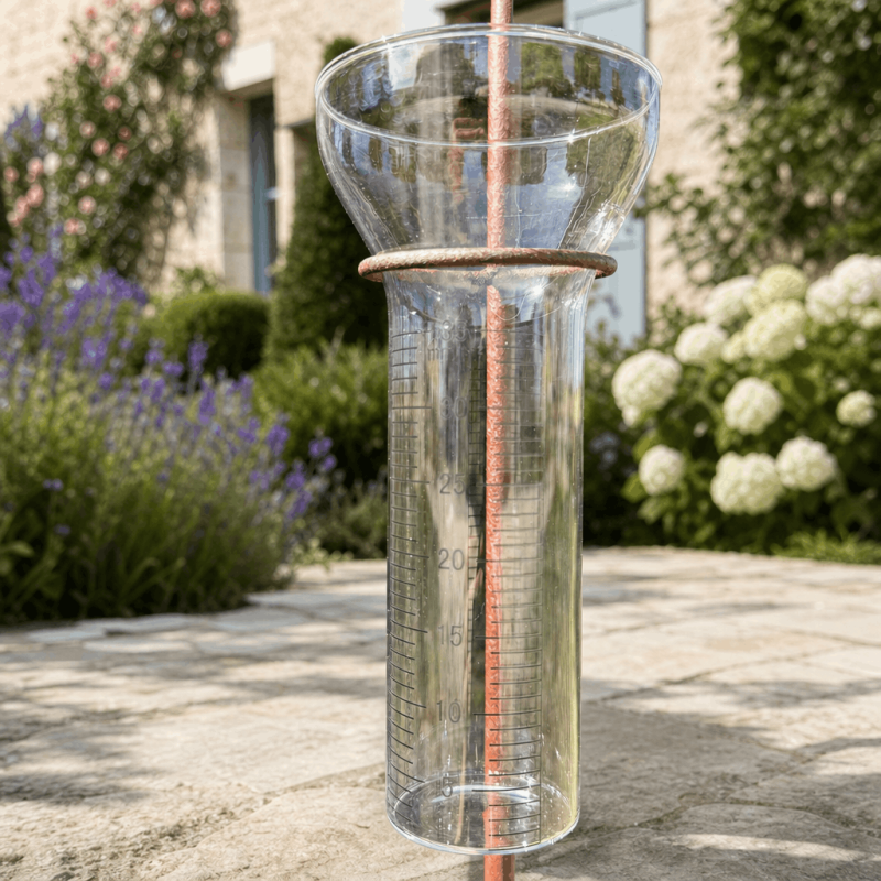 35 mm graduated glass for decorative garden rain gauge