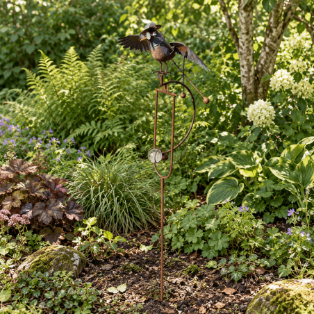 Mobile de jardin oiseau aviateur à balancier – ailes mobiles