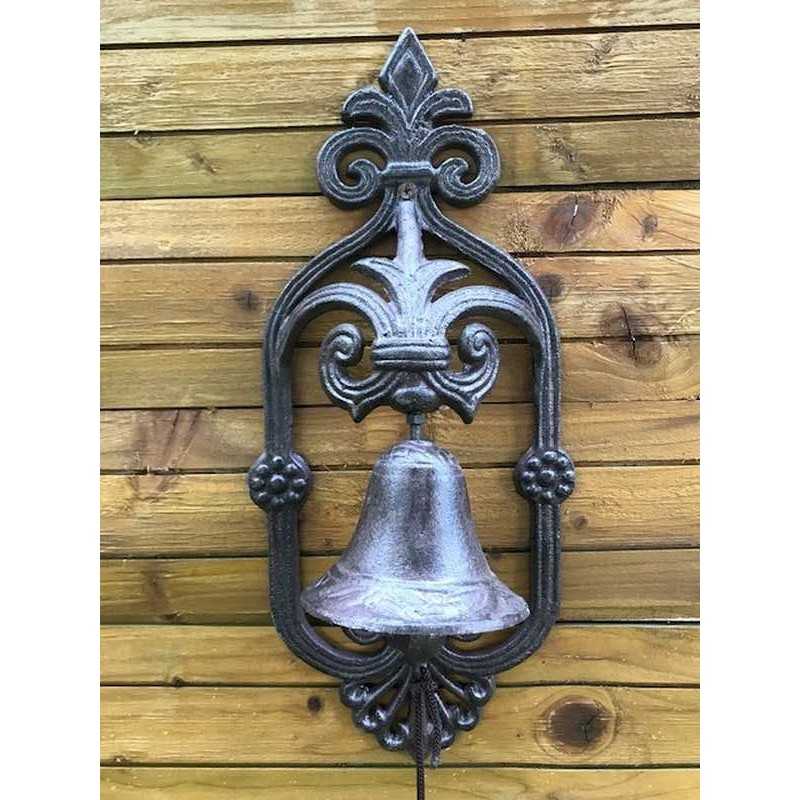 Front view of a cast-iron entrance bell