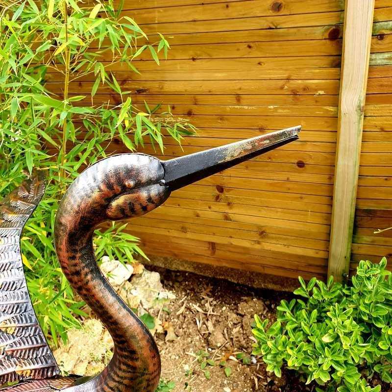 Large crane model with wings raised bronze €109.00 LEZARD DU JARDIN