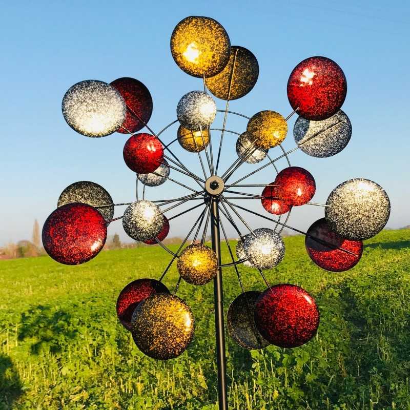 Decorative Garden Wind Spinner in Iron, MONTSEGUR Model, Height 220 cm