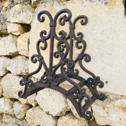 Wall-Mounted Cast Iron Hose Holder Brown Height 30cm