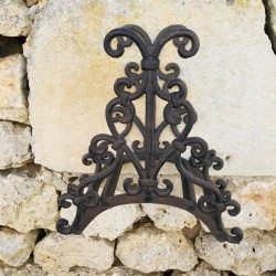 Wall-Mounted Cast Iron Hose Holder Brown Height 30cm