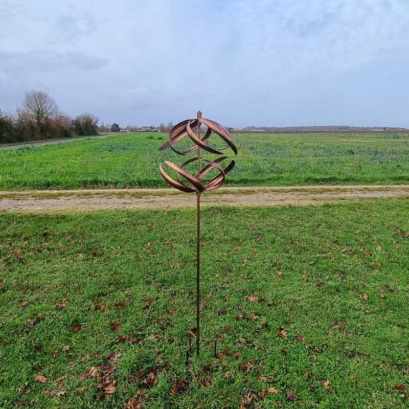 metal garden windmill full view