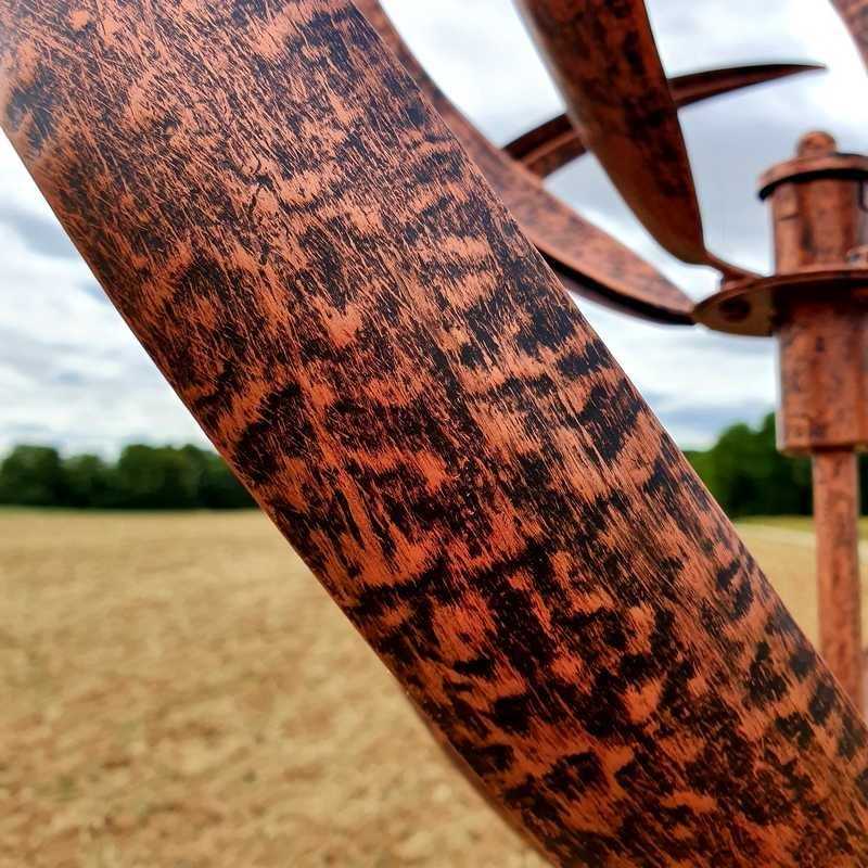 Decorative Garden Wind Spinner Mobile Copper Sculpture