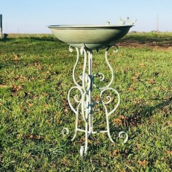 Magnificent Metal Bird Bath Feeder, 76 cm Height