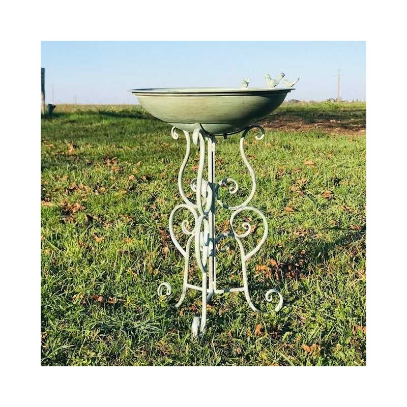 Magnificent Metal Bird Bath Feeder, 76 cm Height