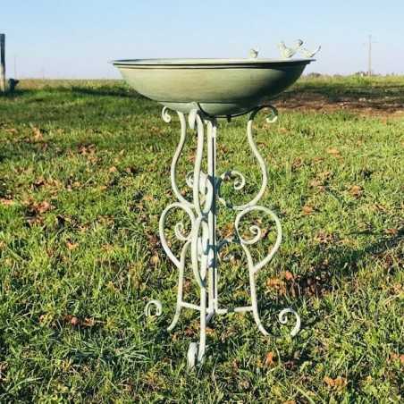 Magnificent Metal Bird Bath Feeder, 76 cm Height