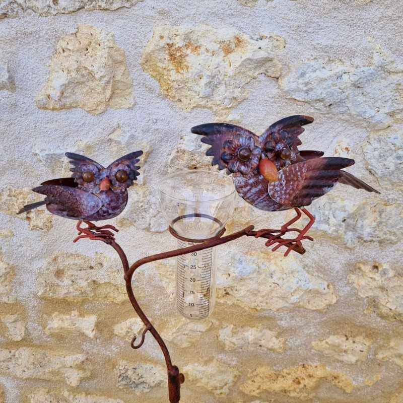 Charming Decorative Rain Gauge Spike – Stylish Outdoor Rain Measurement Instrument