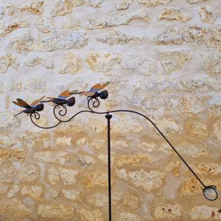Balancier de jardin en métal motif libellules 41,90 € LEZARD DU JARDIN