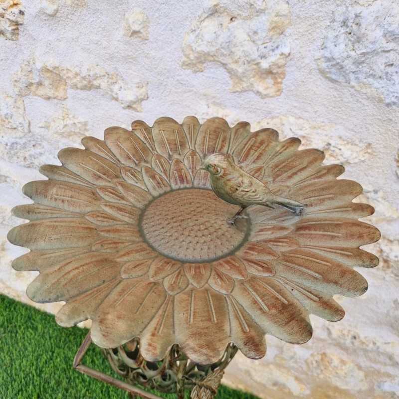 Cast Iron Frog Bird Bath – View of the Basin