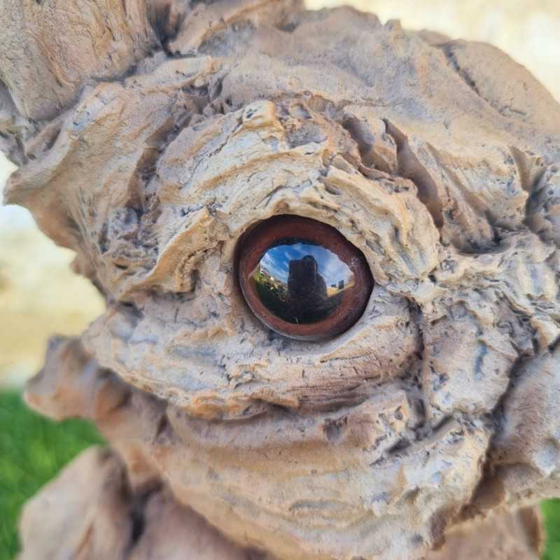 Wood-Effect Resin Rabbit