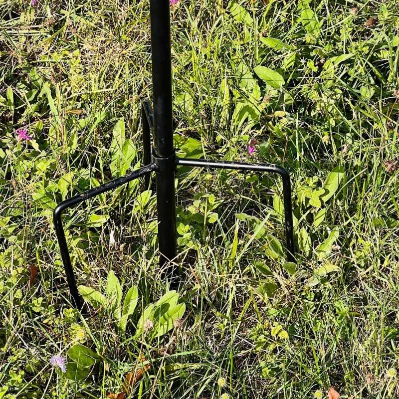 Large decorative garden wind spinner in metal, height 210 cm, Sintra model