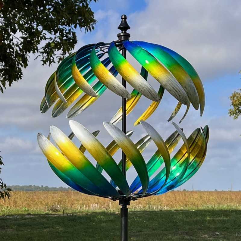 decorative garden wind spinner windmill height 205 cm Villandry model