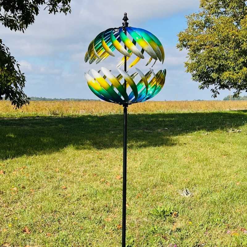 decorative garden wind spinner windmill height 205 cm Villandry model