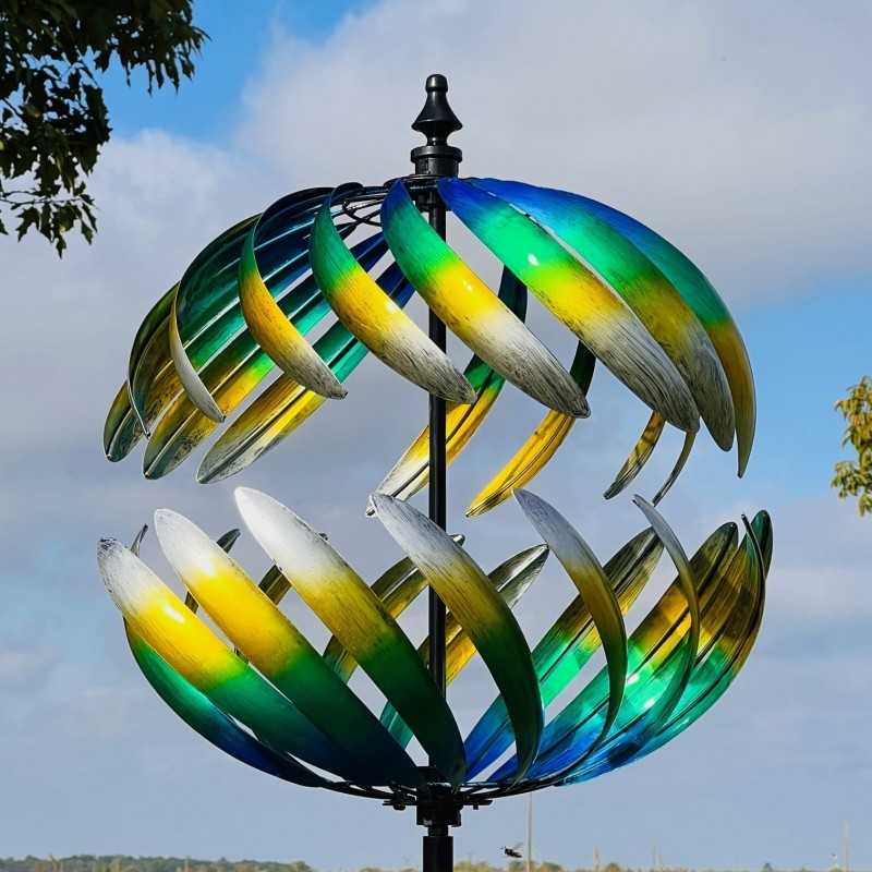 decorative garden wind spinner windmill height 205 cm Villandry model