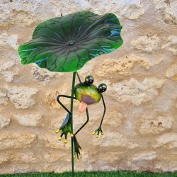 Low Decorative Frog on Spike