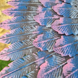 Large Purple Bird Garden Wind Spinner