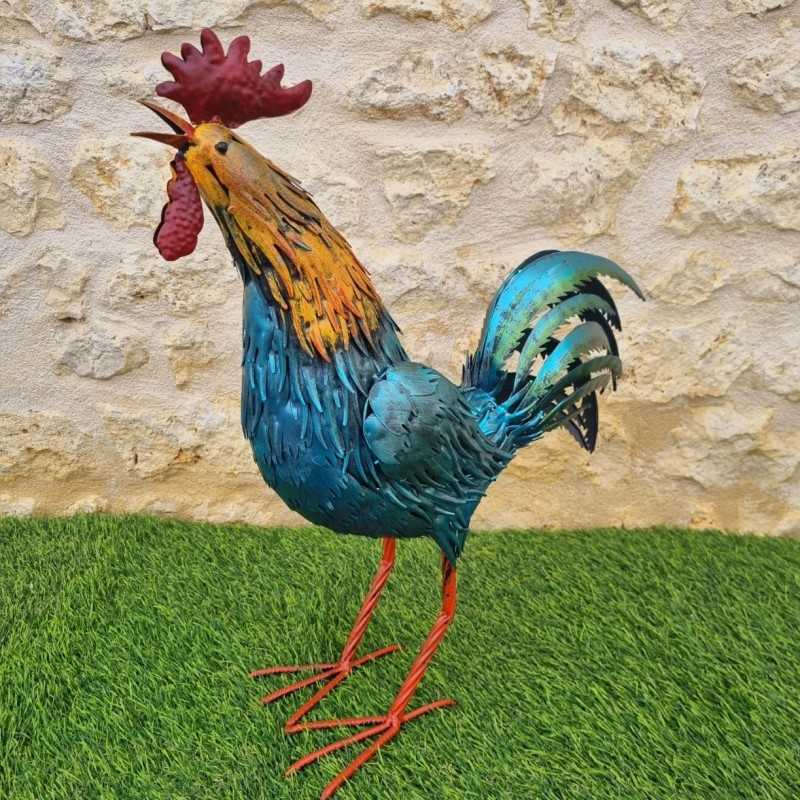 Very Colorful Iron Rooster H57cm