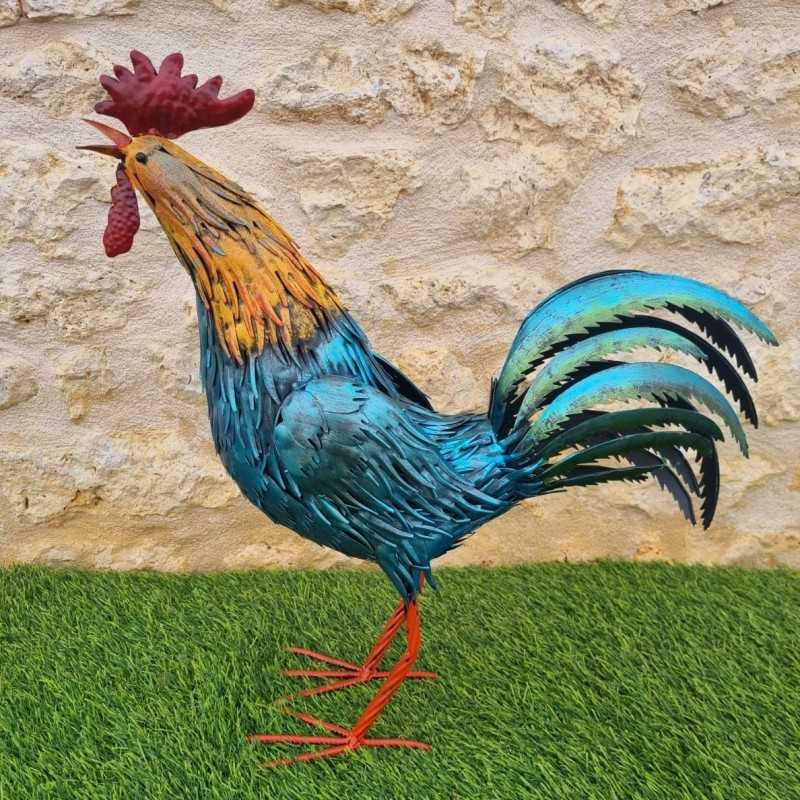 Very Colorful Iron Rooster H57cm