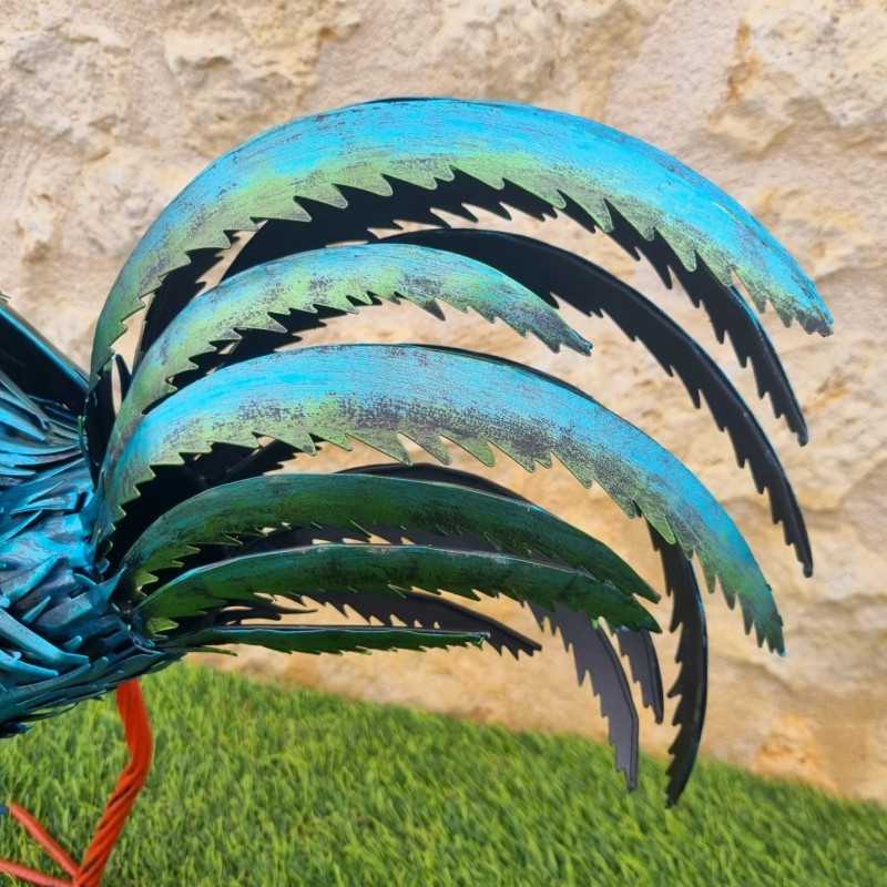 Very Colorful Iron Rooster H57cm