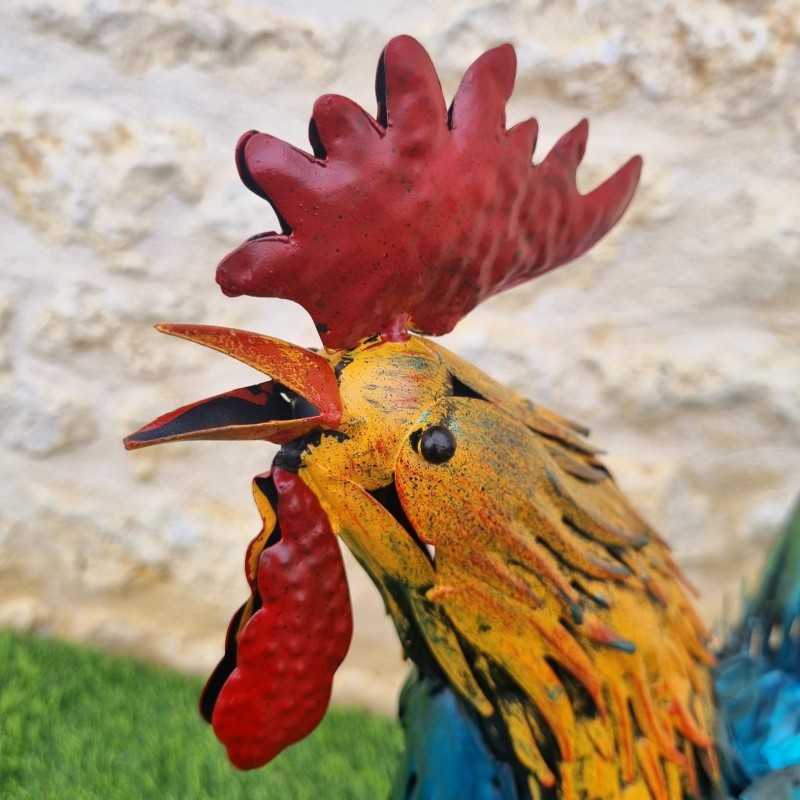 Very Colorful Iron Rooster H57cm