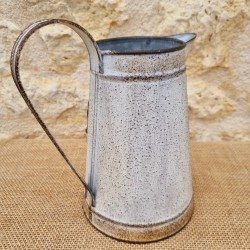 Decorative Vintage-Style Pitcher with Ornate Plaque Motifs