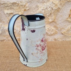 Decorative Vintage-Style Pitcher with Floral Motifs
