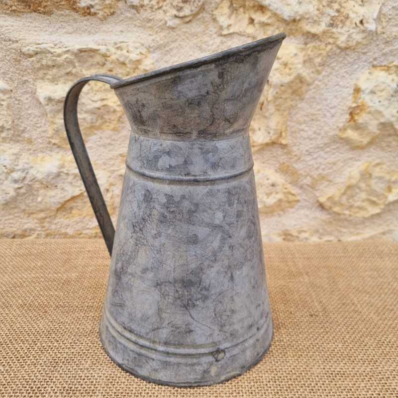 Decorative Vintage-Style Grey Pitcher