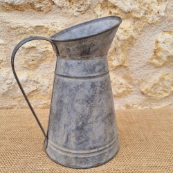 Decorative Vintage-Style Grey Pitcher