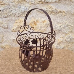 Brown iron basket