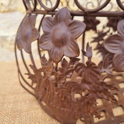 Brown iron basket