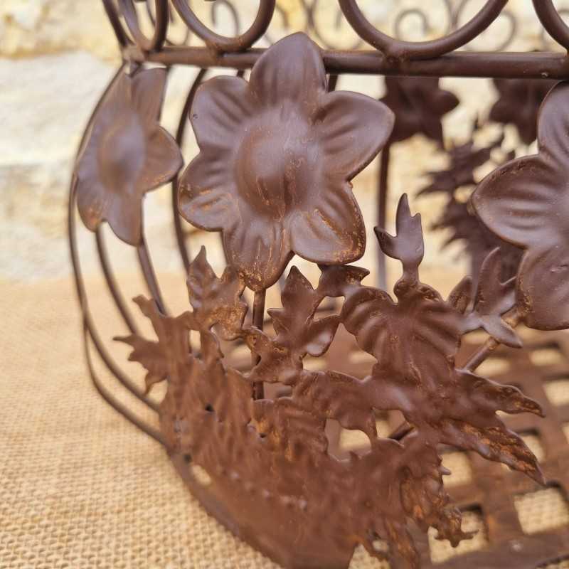 Brown iron basket