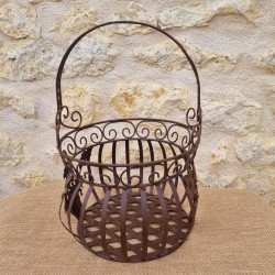 Brown iron basket