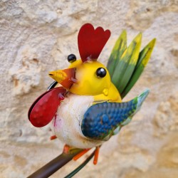 Garden Mobile Stake with Hen Motif Height 130 cm €42.90 LEZARD DU JARDIN