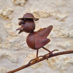 Decorative garden spike, mobile, iron bird family balance 39.90 € LEZARD DU JARDIN
