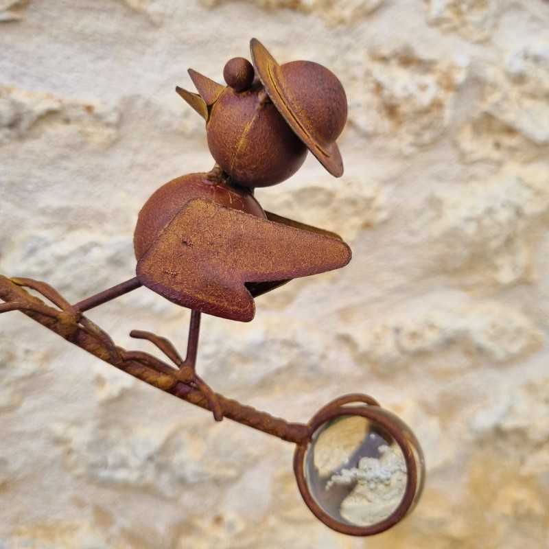 Decorative garden spike, mobile, iron bird family balance 39.90 € LEZARD DU JARDIN