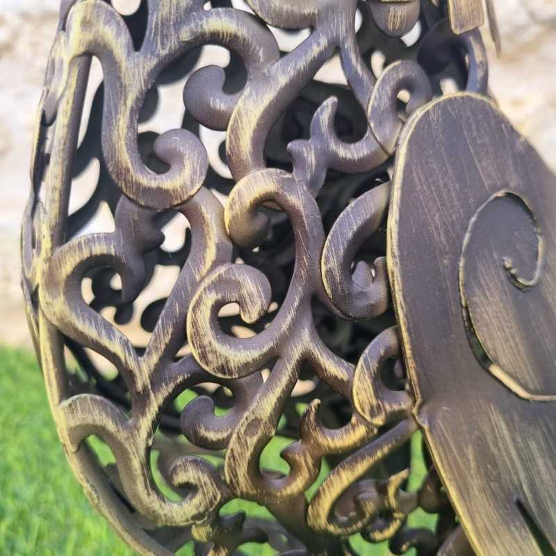 Iron Rooster in Two Sizes, Available in Gold, Black, and Red