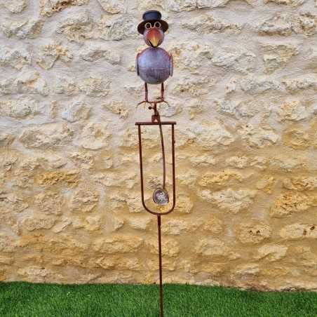 Balancier, pic de jardin en fer corbeau coloré rond 39,90 € LEZARD DU JARDIN