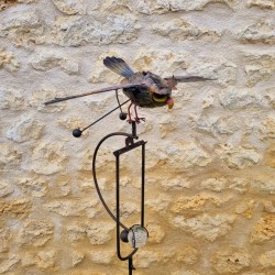 Garden mobile in iron with owl motif, balanced stake height 140 cm €45.90 LEZARD DU JARDIN