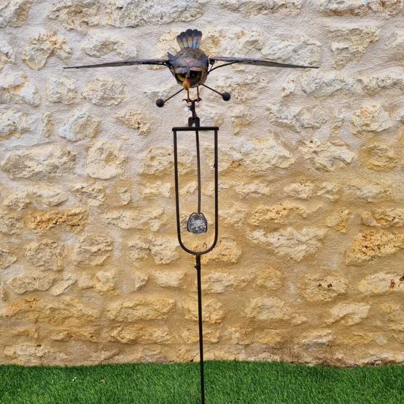 Mobile de jardin en fer motif chouette, tuteur équilibré hauteur 140 cm 45,90 € LEZARD DU JARDIN