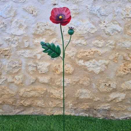Iron poppy with leaves