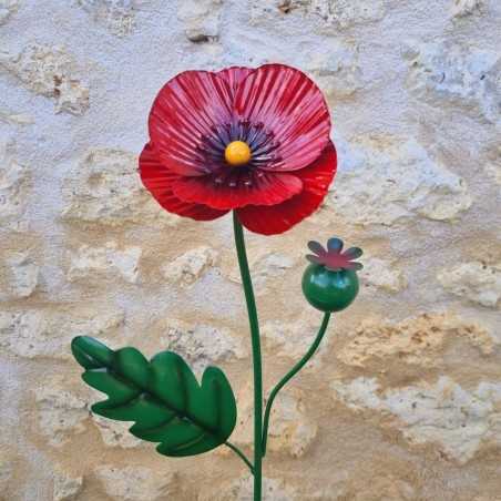 Iron poppy with leaves 22.90 € GARDEN LIZARD