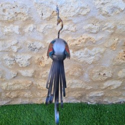 Decorative Peacock on Metal Stake
