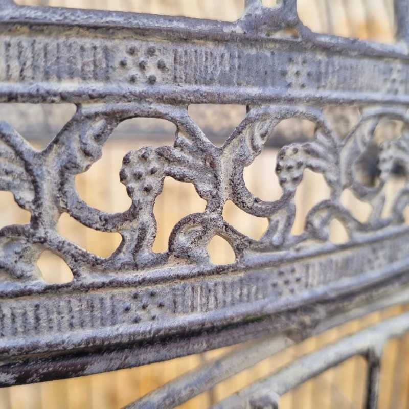 Aviary Cage in Antique-Style Grey Metal