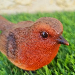 Red Resin Bird