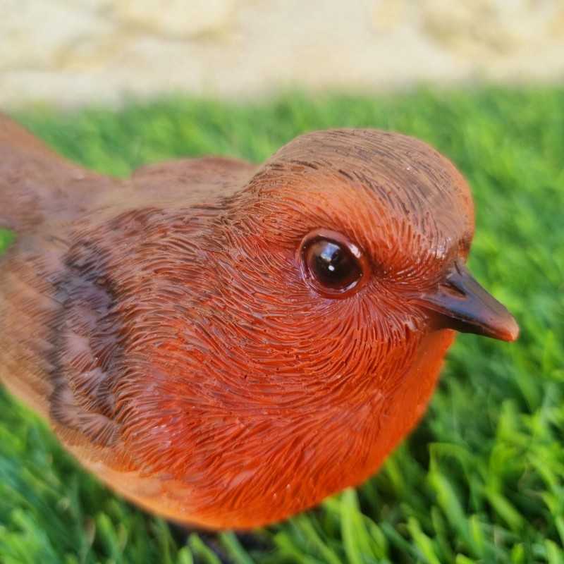 Red Resin Bird