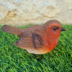 Red Resin Bird