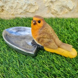 Resin Bird Feeder and Waterer Shaped Like a Garden Trowel